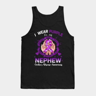 I Wear Purple For My Nephew  Crohn's Disease Awareness Tank Top